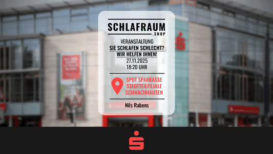 Schlafen Sie gut? Kostenlose Veranstaltung mit Spot Sparkasse